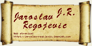Jaroslav Regojević vizit kartica